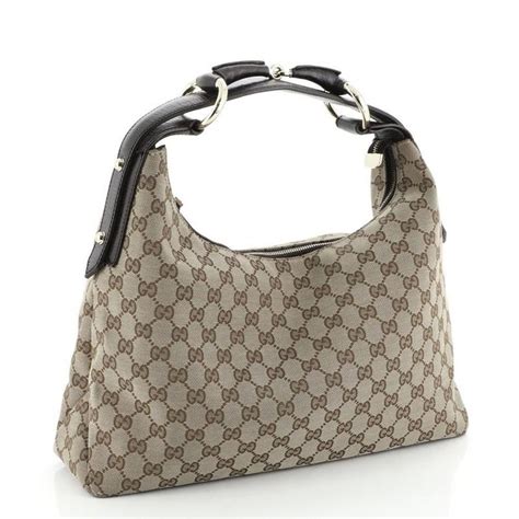 tradesy gucci medium pelam horsebit hobo|Gucci GG Signature Medium Horsebit Pelham Hobo.